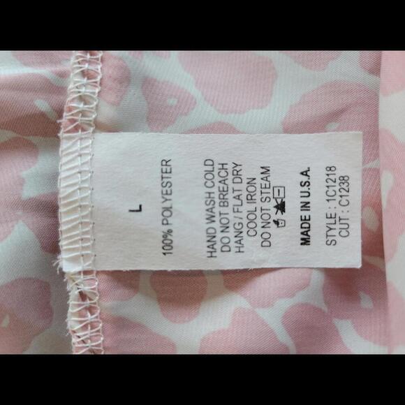 NWOT Boutique I clique pink & white animal print shell tank - Picture 4 of 4